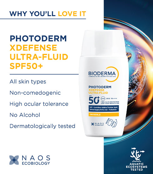Bioderma Photoderm XDefense Ultra-Fluid SPF 50+ Invisible Sunscreen I PA ++++ I In-Vivo tested
