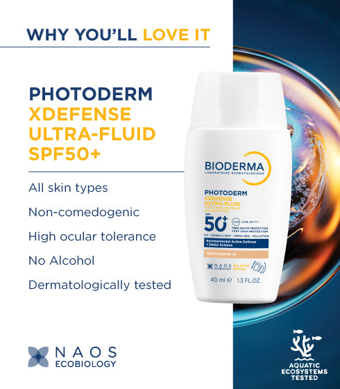 Bioderma Photoderm XDefense Ultra-Fluid SPF 50+ Tinted Sunscreen I PA ++++ I In-Vivo tested