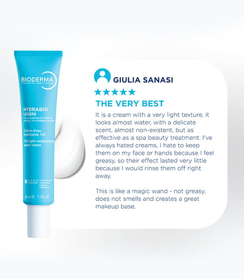 Hydrabio Legere 72H Light Moisturising Water Cream – Hyaluronic Acid + Niacinamide Day Cream