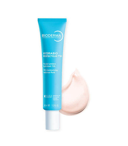 Hydrabio Perfecteur SPF30 3-in-1 Hydrating Sunscreen with Glow – 72H Moisturizing Radiance Fluid