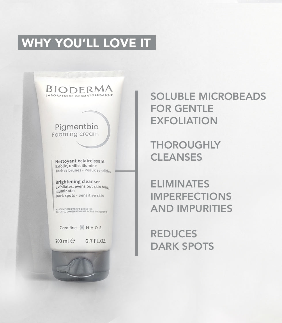 Pigmentbio Foaming Cream - Brightening Exfoliating Cleanser For Dark Spots