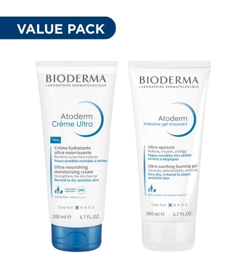 Value Combo - Atoderm Crème 200ml & Atoderm Intensive Gel Moussant 200ml