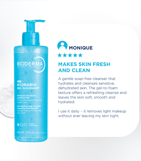 Hydrabio Gel Moussant Hydrating Face Wash – 3-in-1 Micellar Cleanser
