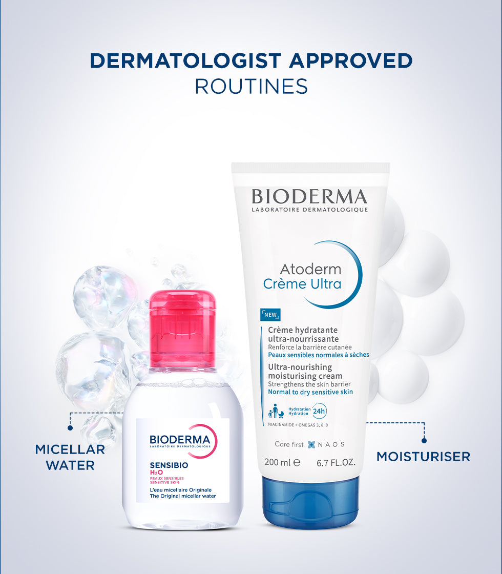 Value Combo - Sensibio H2O 100ml & Atoderm Crème 200ml