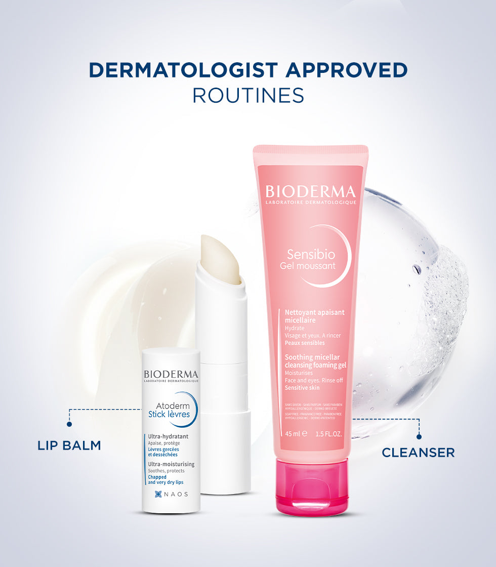 Value Combo- Atoderm Lip Balm & Sensibio GM 45ml