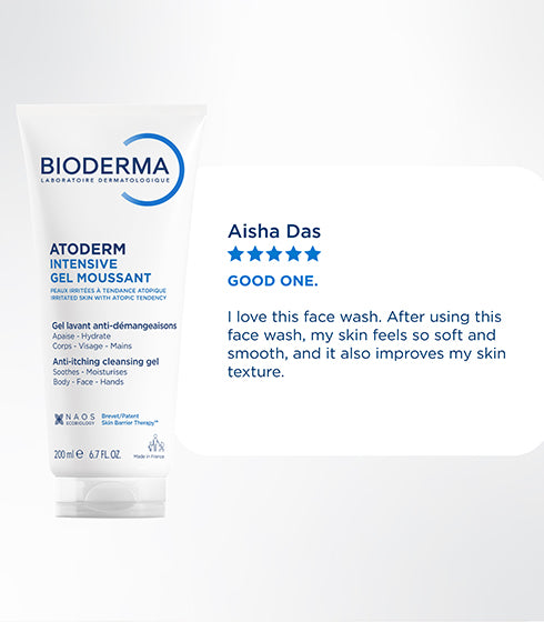Atoderm Intensive Gel Moussant - Anti-Itching Cleanser With Niacinamide